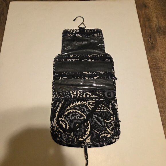 Vera Bradley Medium Hanging Travel Toiletry Organizer in Paisley Noir Pattern - Picture 4 of 4